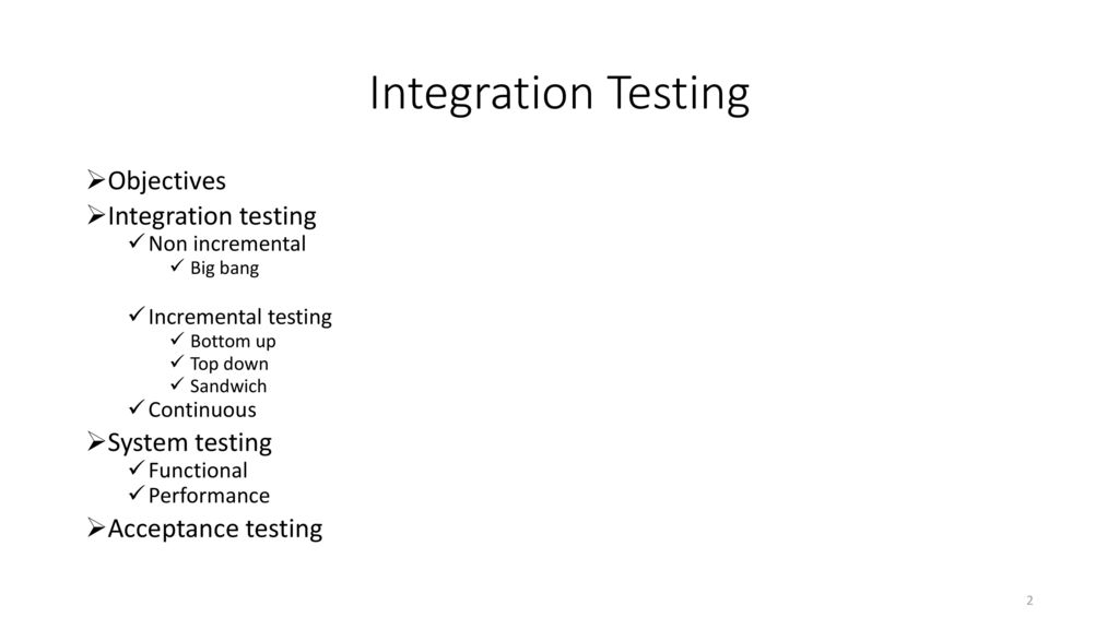 Integration Testing. - ppt download