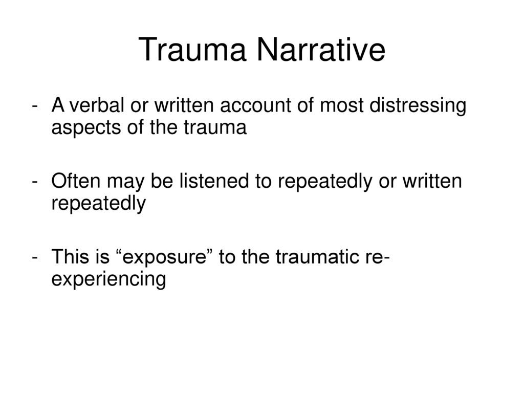 Psychotherapies for Post Traumatic Stress Disorder Part I TFCT, CPT