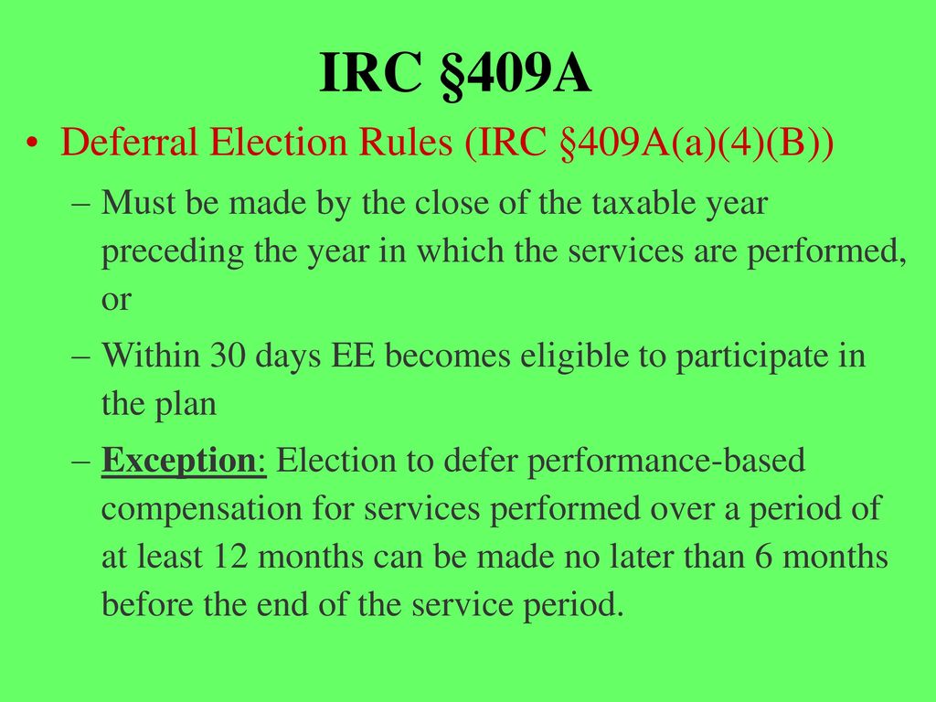 Non-Qualified Deferred Compensation - Ppt Download