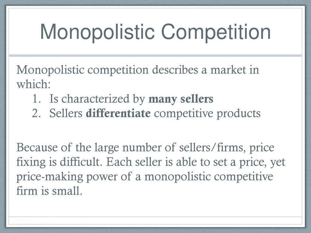 Market Structure & Prices - ppt download