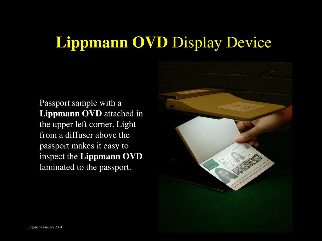 Lippmann OVD Display Device