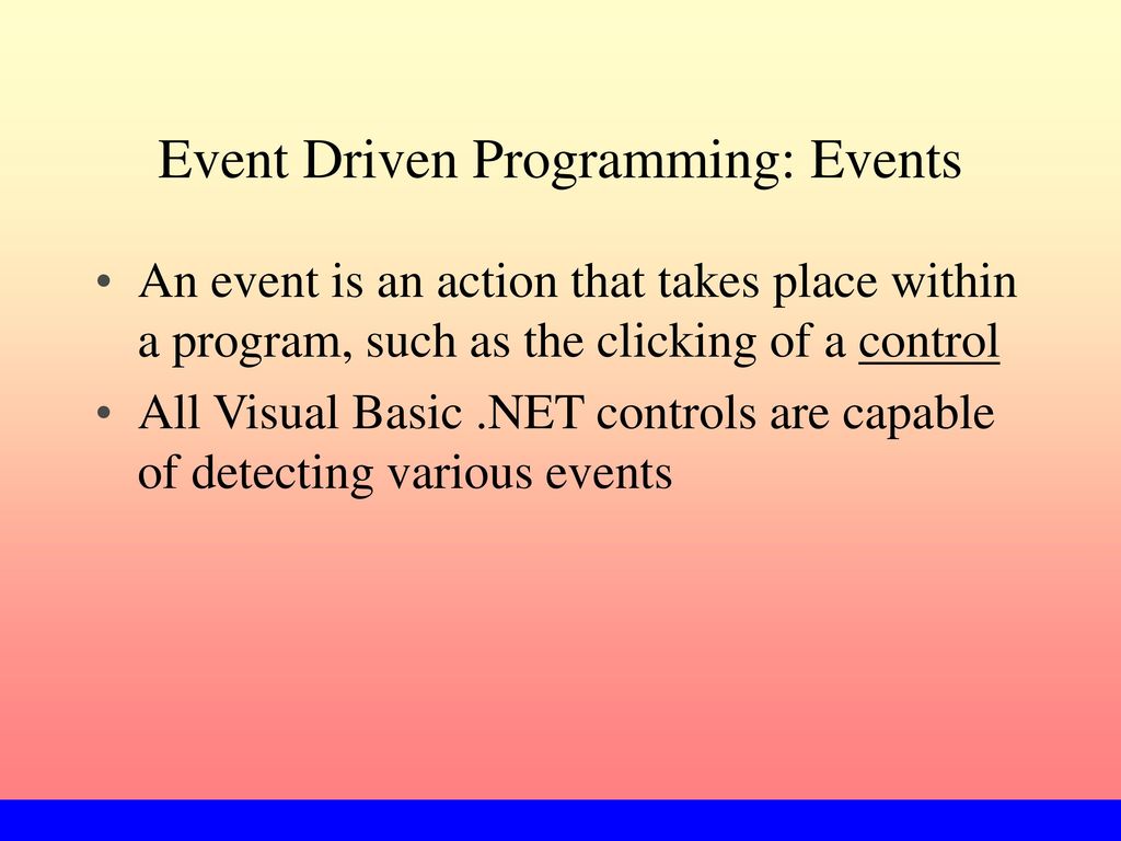 Introduction to Programming and Visual Basic .NET - ppt download