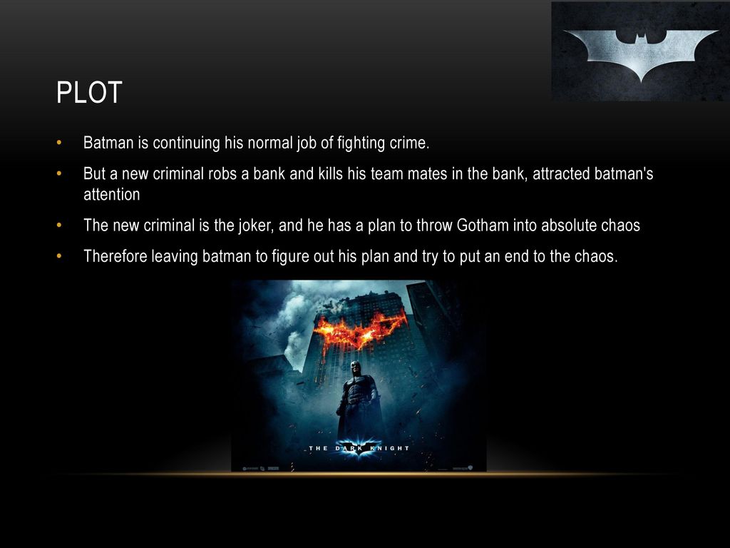 Batman: the dark knight analysis - ppt download
