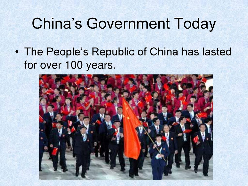 China’s Government Today