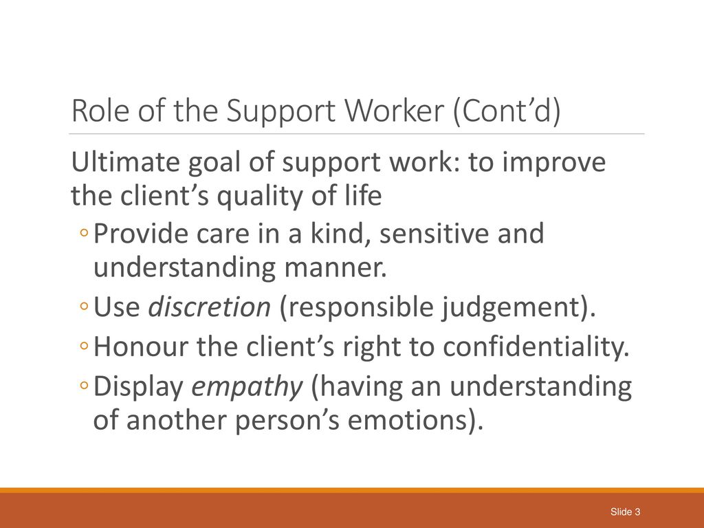 what is the role of a social care worker