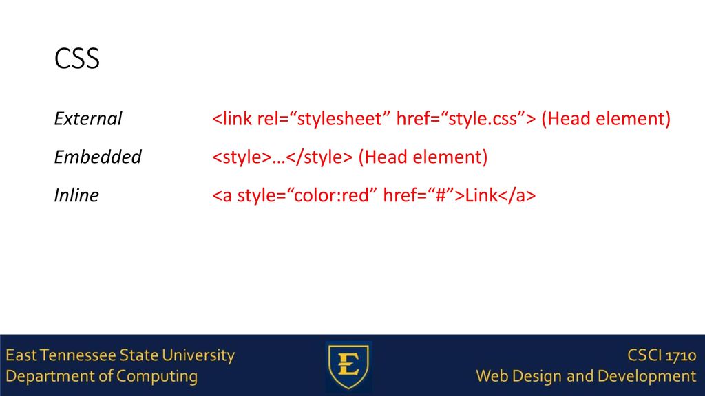 9 - High Points CSCI Introduction to Web Development and Design - ppt ...
