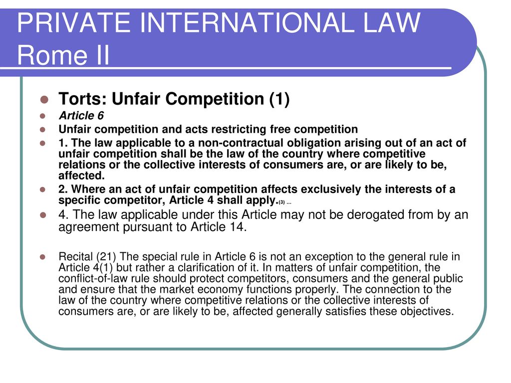 PRIVATE INTERNATIONAL LAW Introduction - Ppt Download