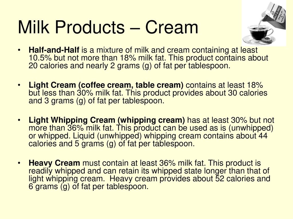 Milk Products – Cream