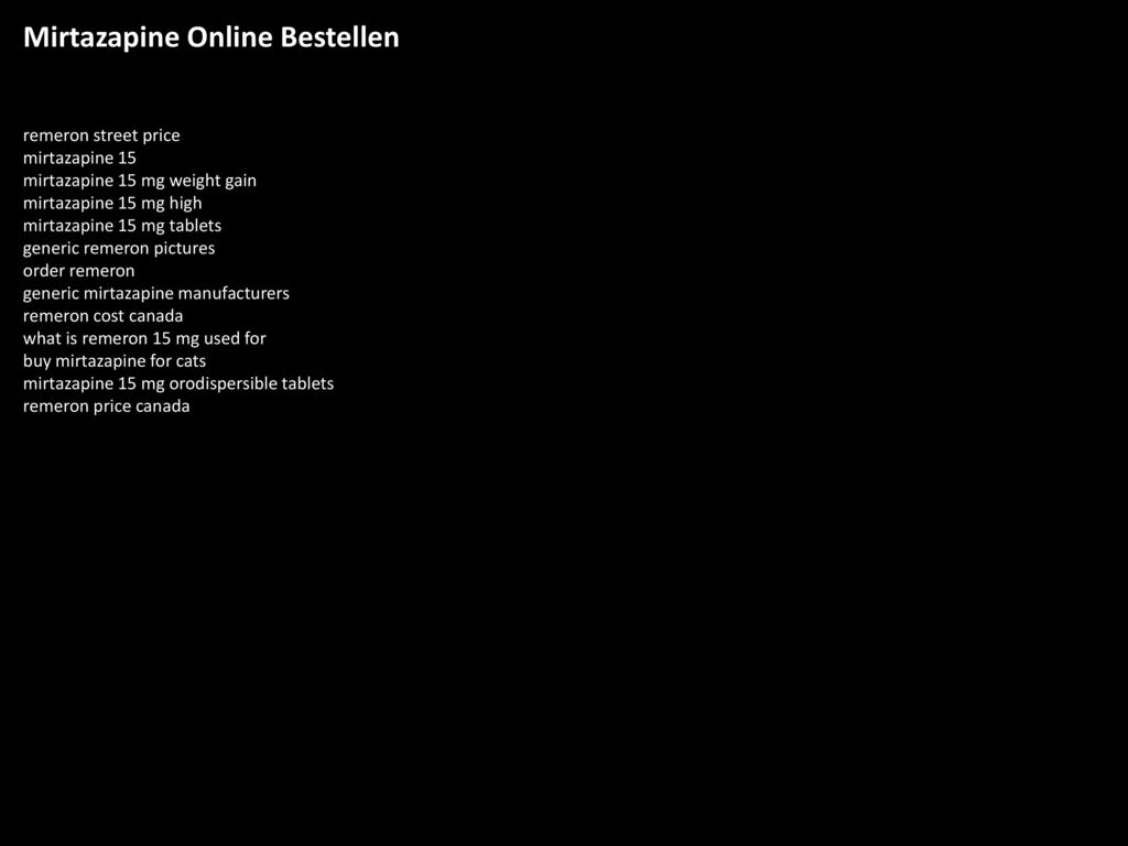 Order remeron