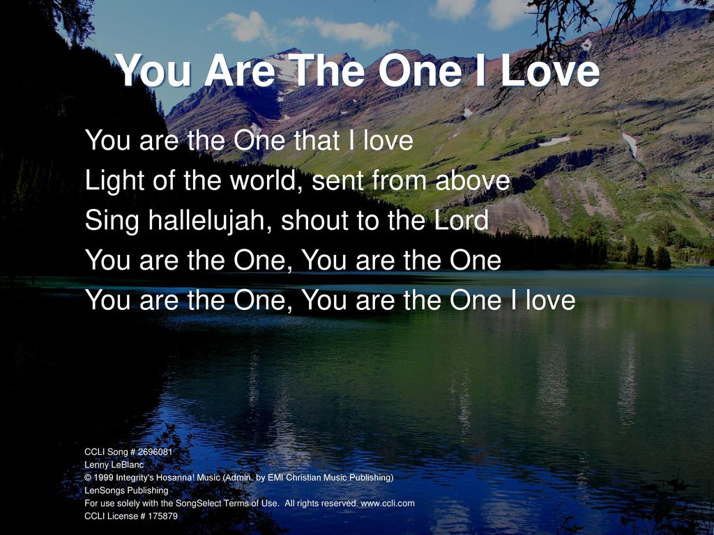 YOUR LOVE LYRICS by ALAMID: You're the one that