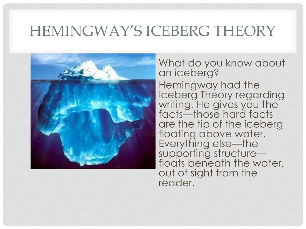 iceberg principle hemingway