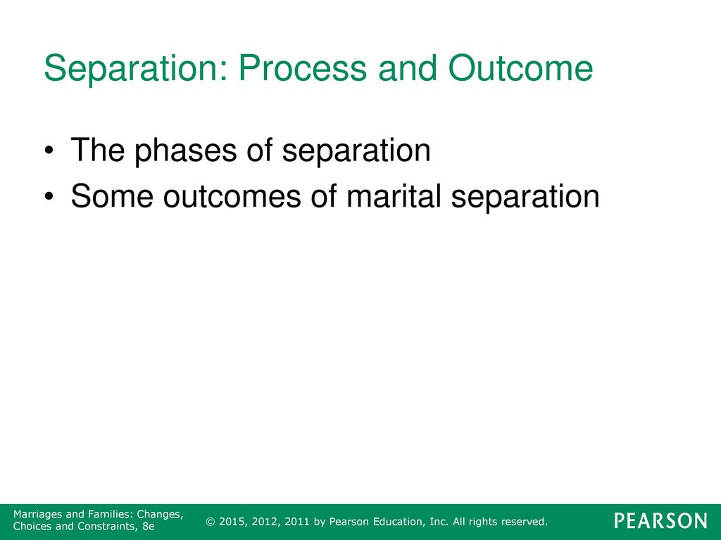 Separation: Process and Outcome