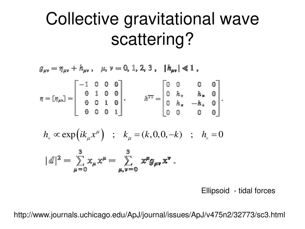 Collective gravitational wave scattering