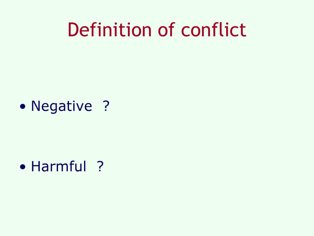 Definition of conflict
