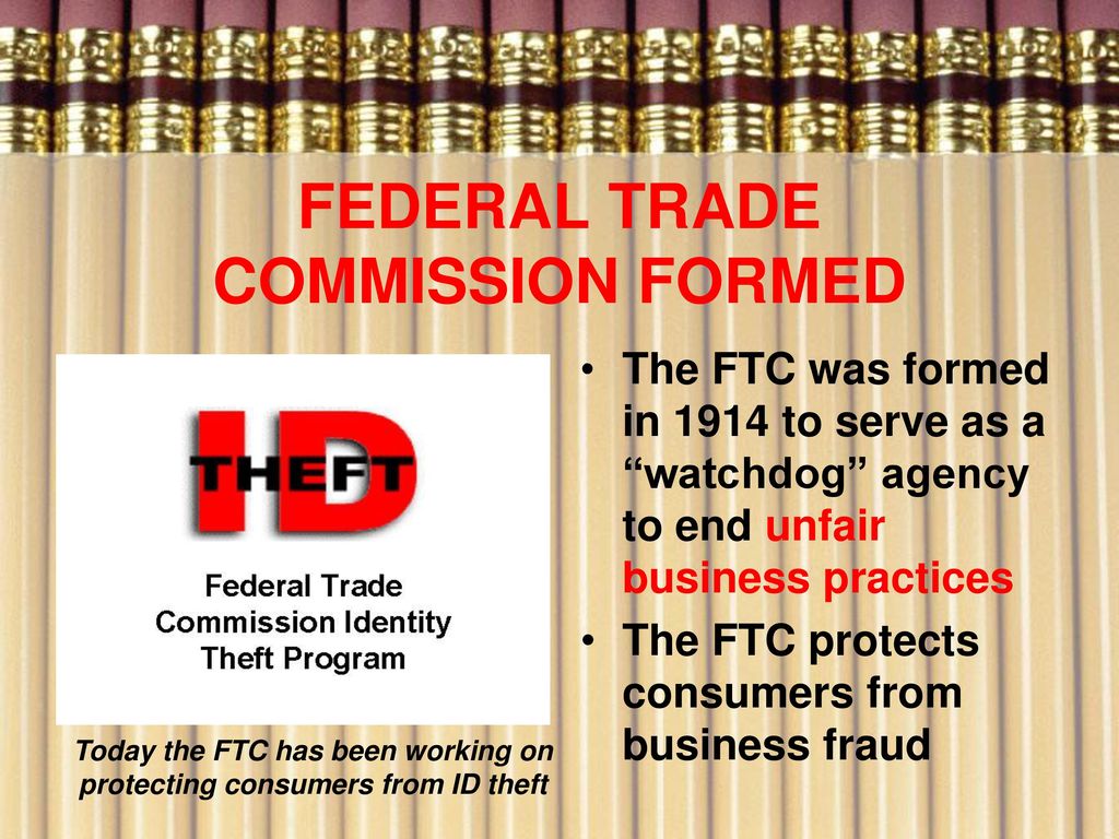 FEDERAL TRADE COMMISSION FORMED