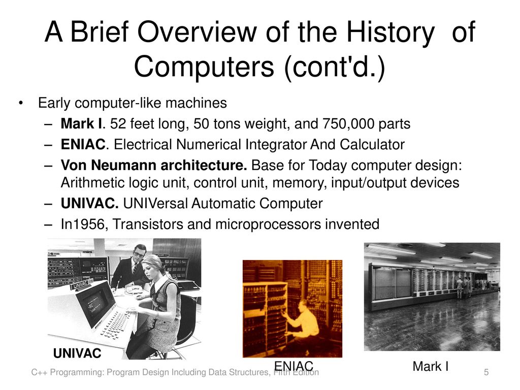 The history of the development of computer systems презентация