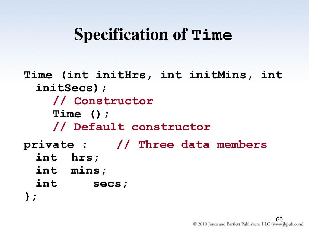 Specification of Time