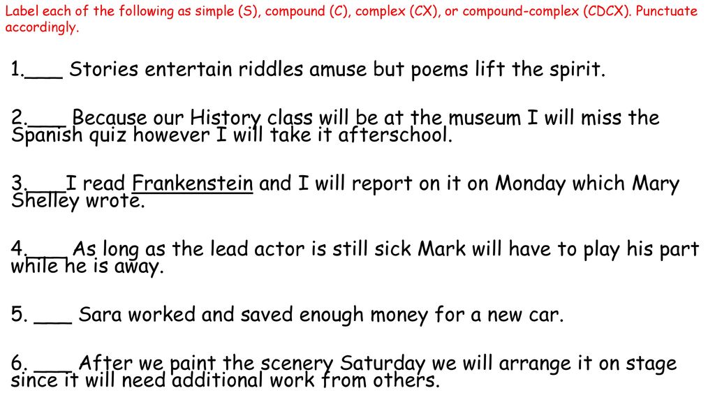 Types of Sentences Review #5 - ppt download