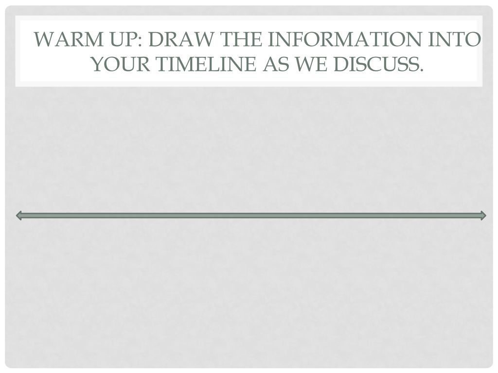 Warm Up Draw The Information Into Your Timeline As We Discuss Ppt warm-up-draw-the-information-into-your-timeline-as-we-discuss-ppt