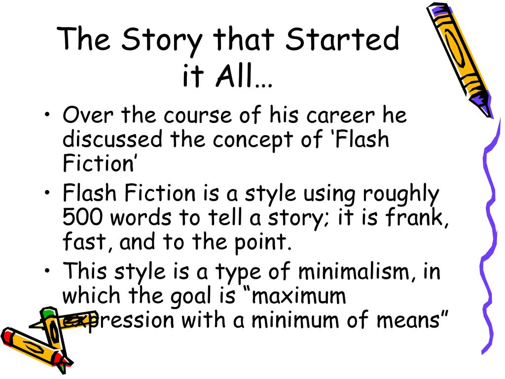 The 6 Word Short Story. - ppt download