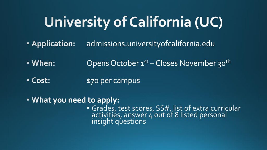 College applications ppt download