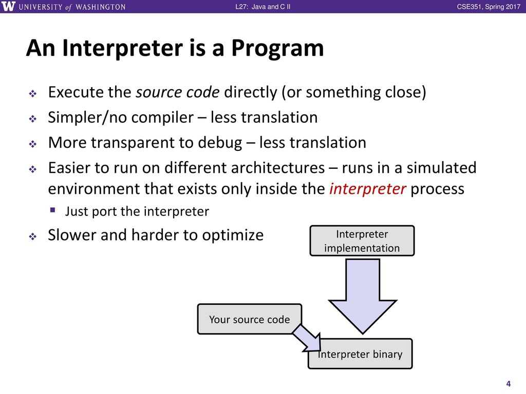 Java and c ii cse 351 spring 2017 instructor ruth anderson ppt download