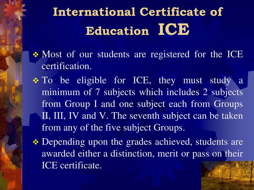 Introduction to IGCSE International General Certificate of Secondary  Education International General Certificate of Secondary Education  University of Cambridge. - ppt download