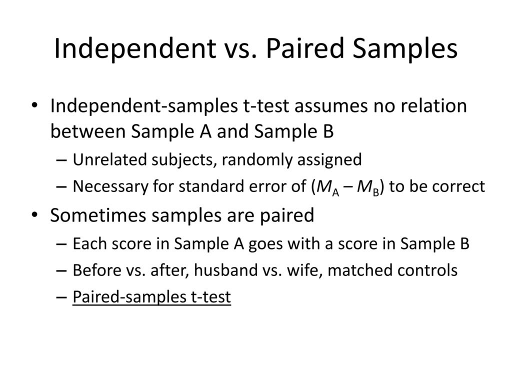 Two sample t tests 10 ppt download