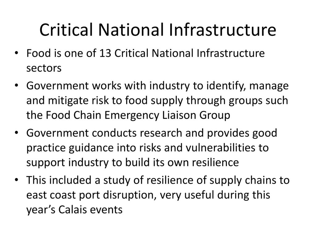 Food Supply Resilience 27 October 2015 Dugald Strathearn Biology Diagrams