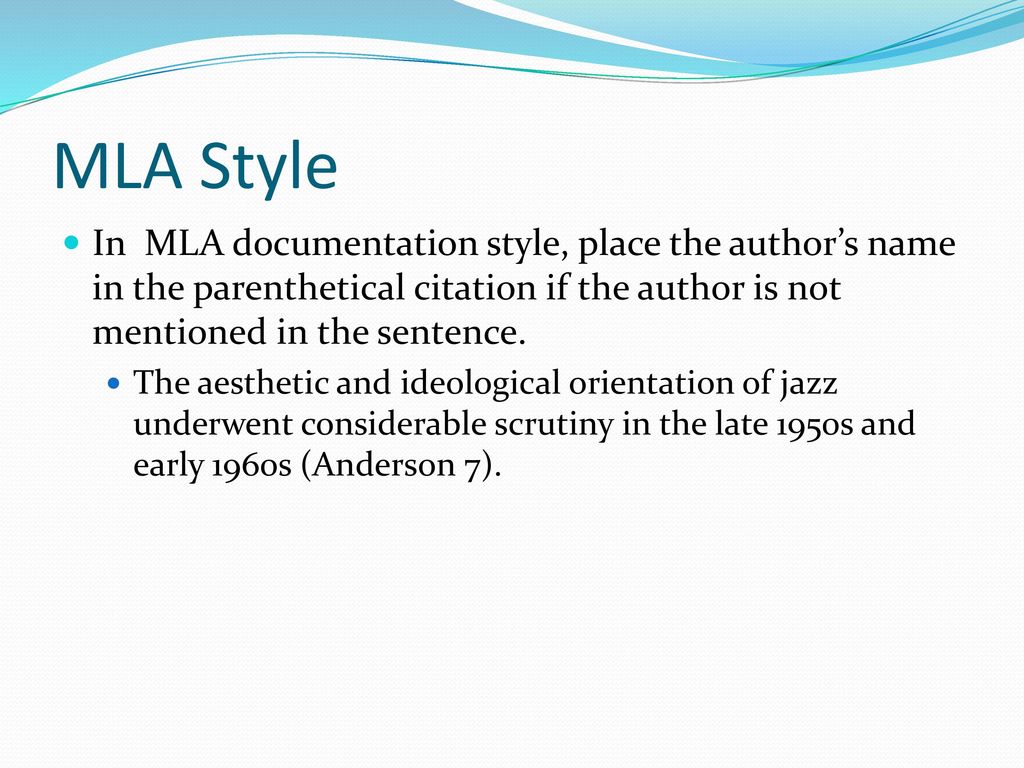 Mla Formatting And Style Guide Ppt Download