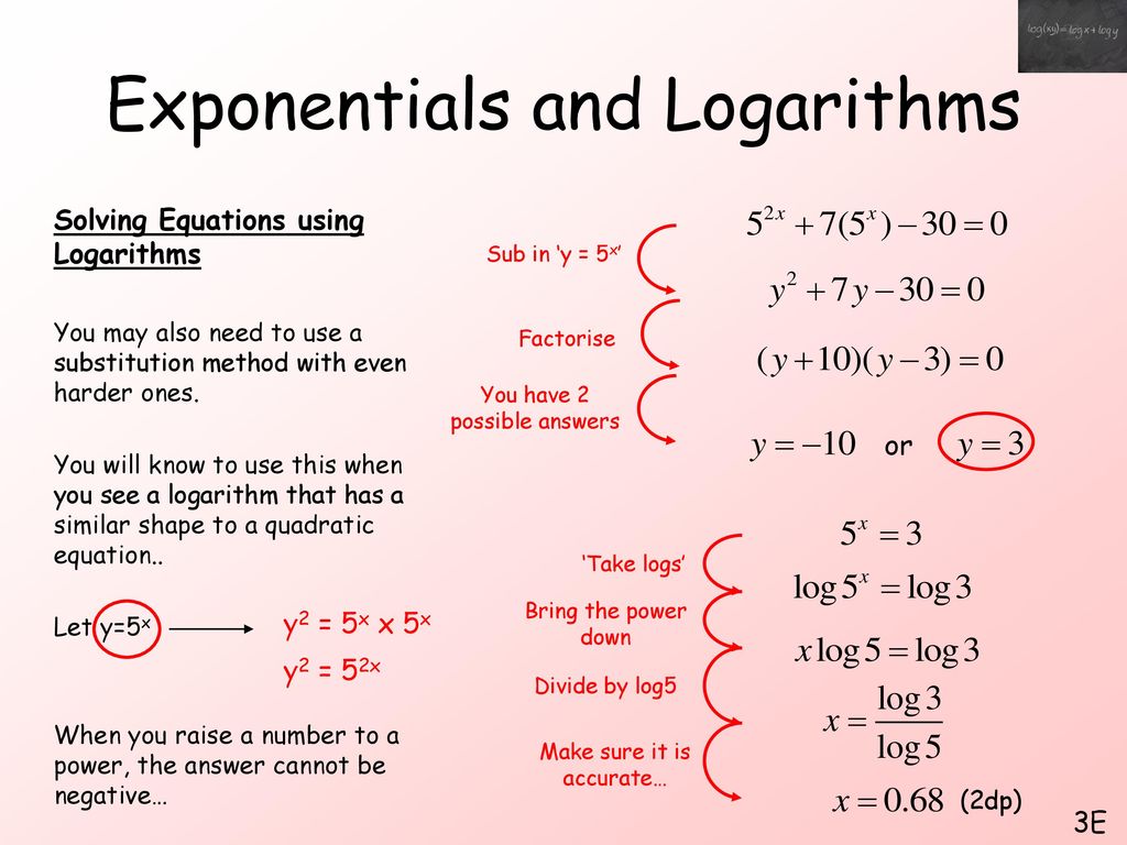 Exponentials and Logarithms - ppt download