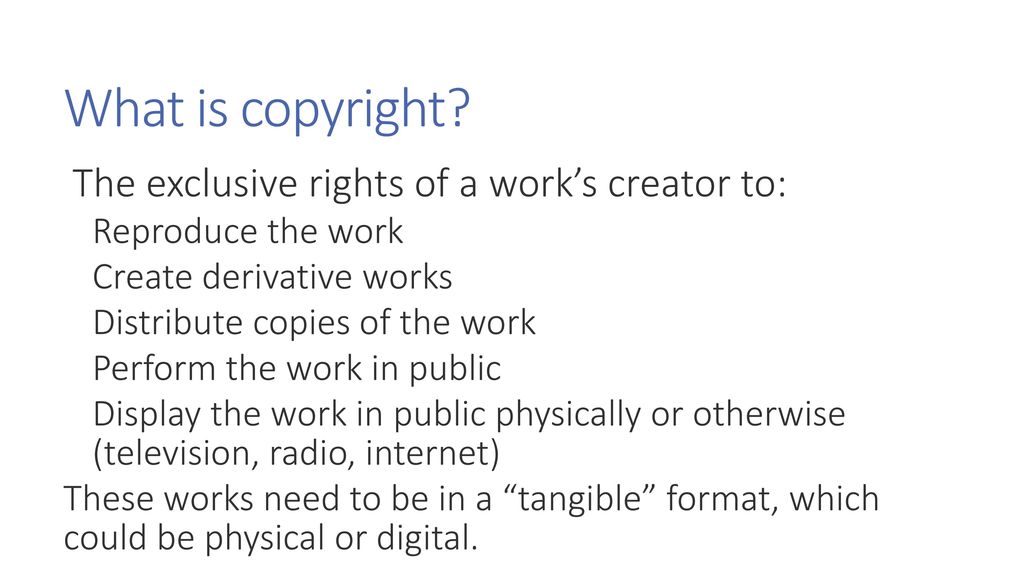 Copyright and Open Licensing - ppt download
