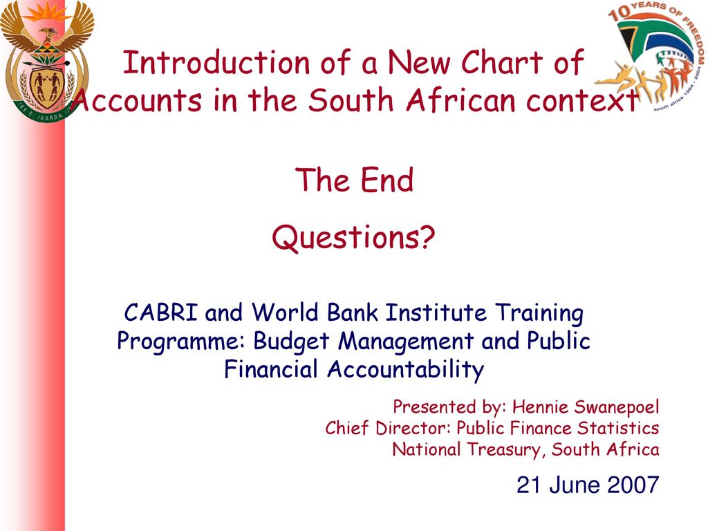 Chart Of Accounts South Africa