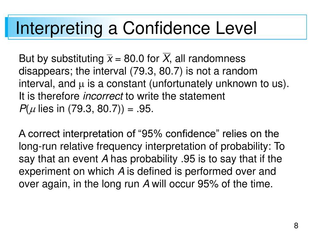 How To Write A Confidence Interval Statement