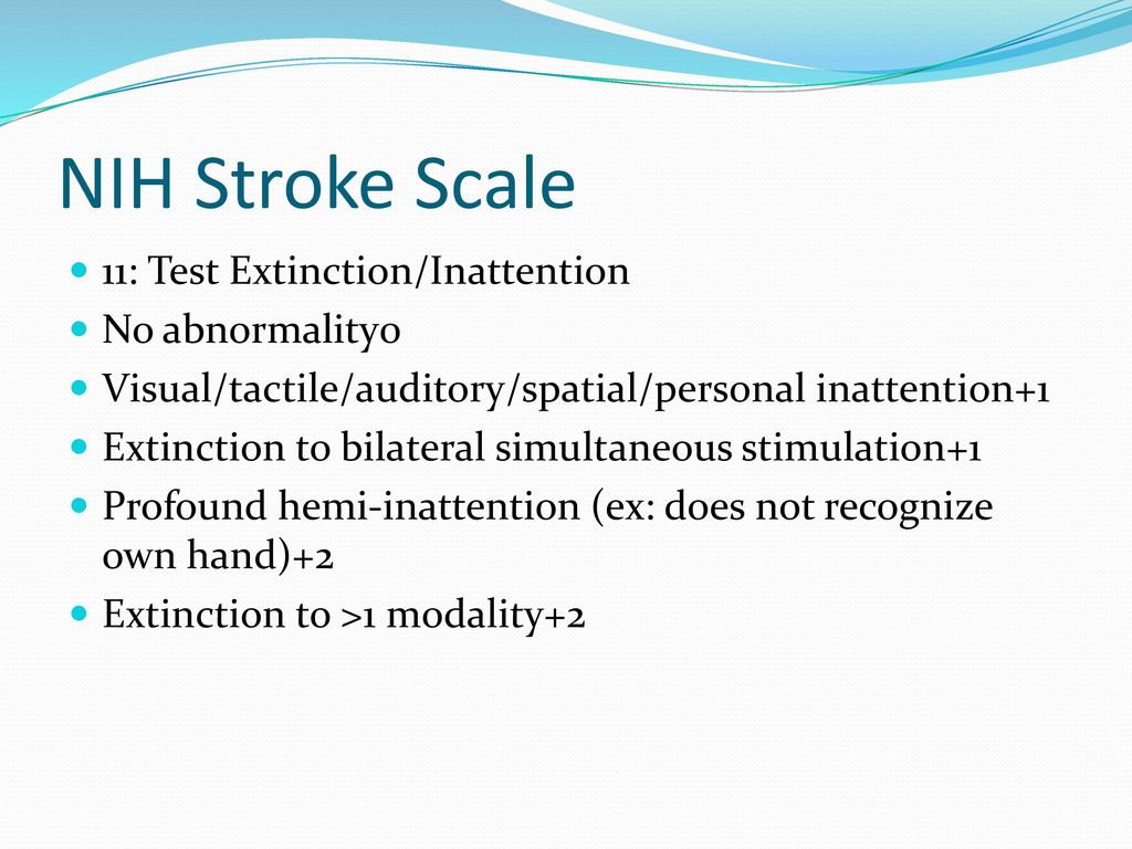 NIH Stroke Scale NIH Stroke Scale/Score (NIHSS) ppt download NIH Stroke Scale NIH Stroke Scale/Score (NIHSS) ppt download