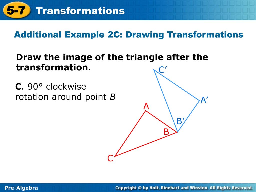 5-7 Transformations Warm Up Problem of the Day Lesson Presentation ...