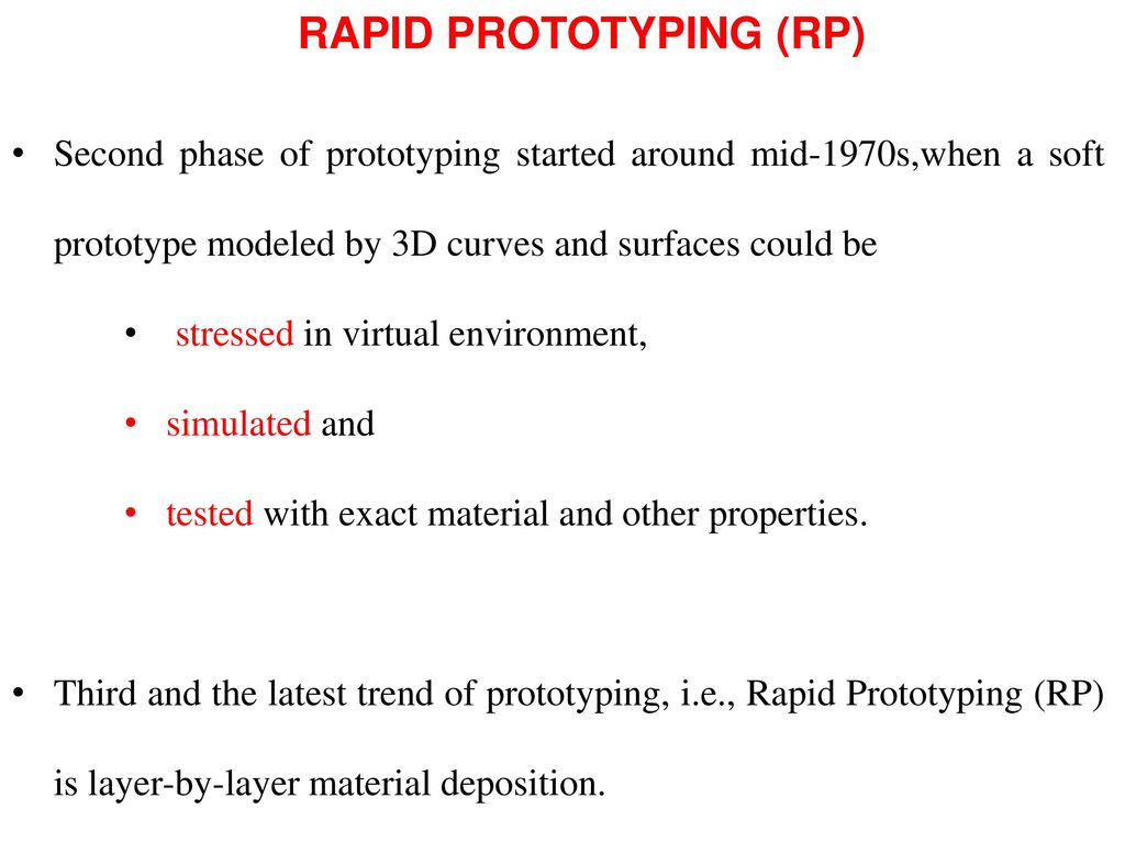 RP - Rapid Prototyping