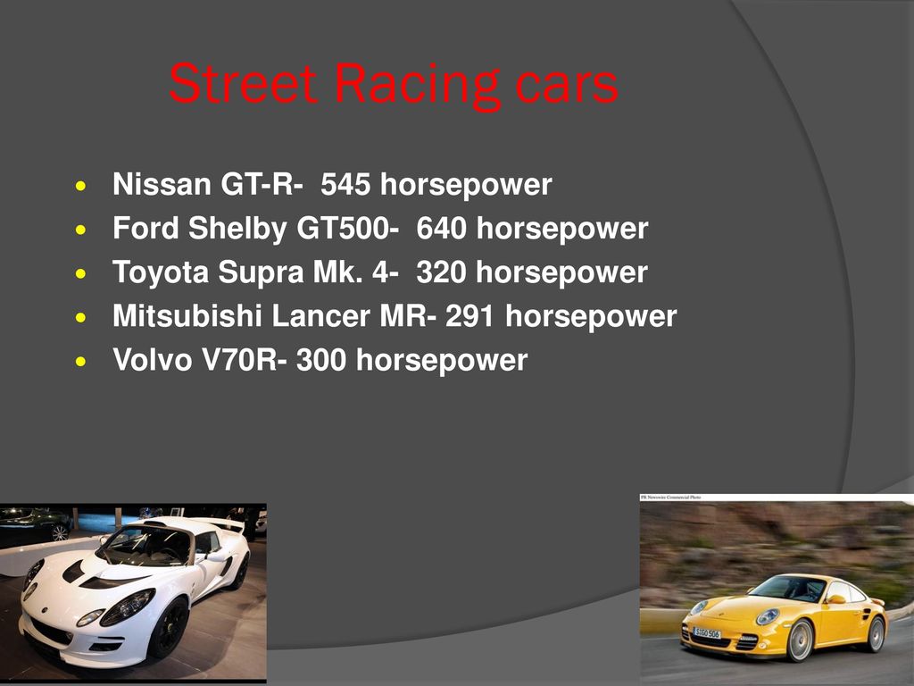 Street Racing cars Nissan GT-R- 545 horsepower