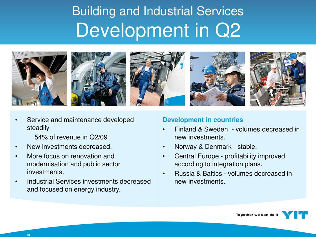 Building and Industrial Services Development in Q2
