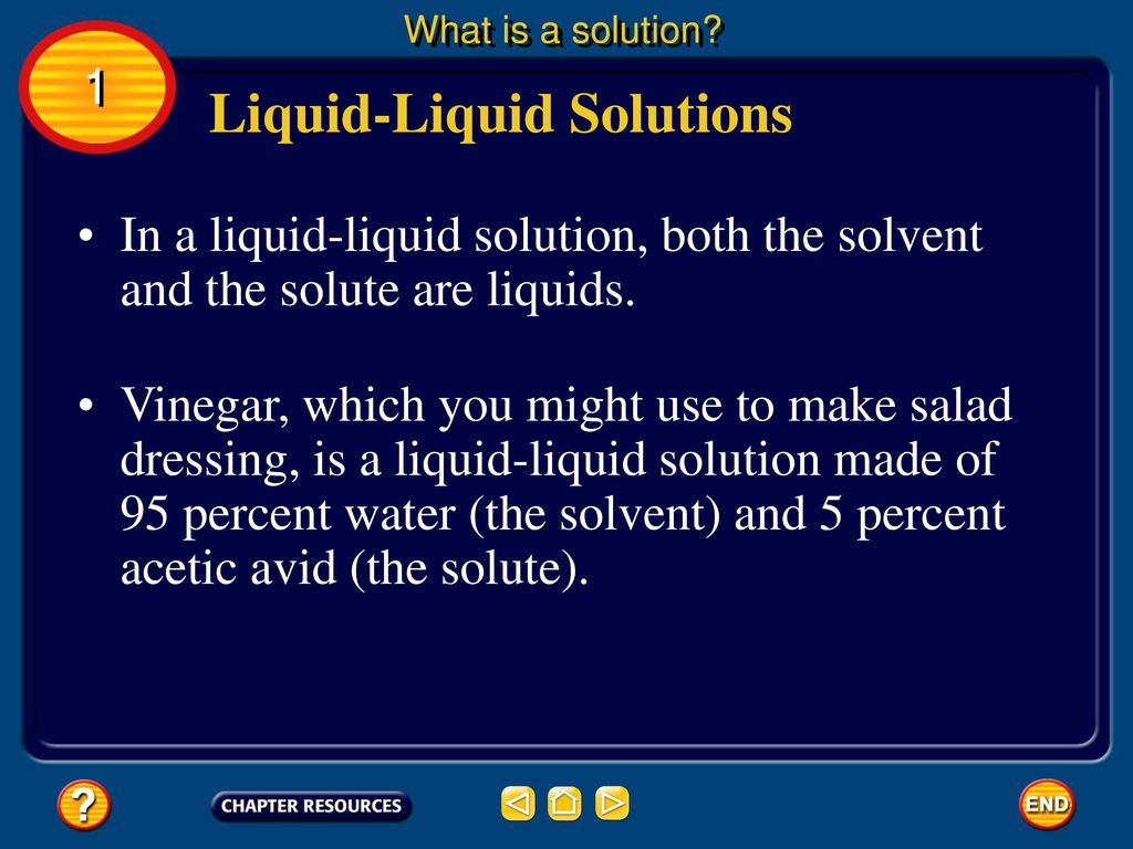 Liquid-Liquid Solutions