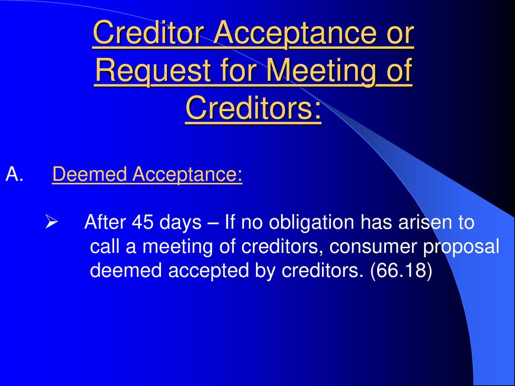 CONSUMER PROPOSAL PRESENTATION ppt download