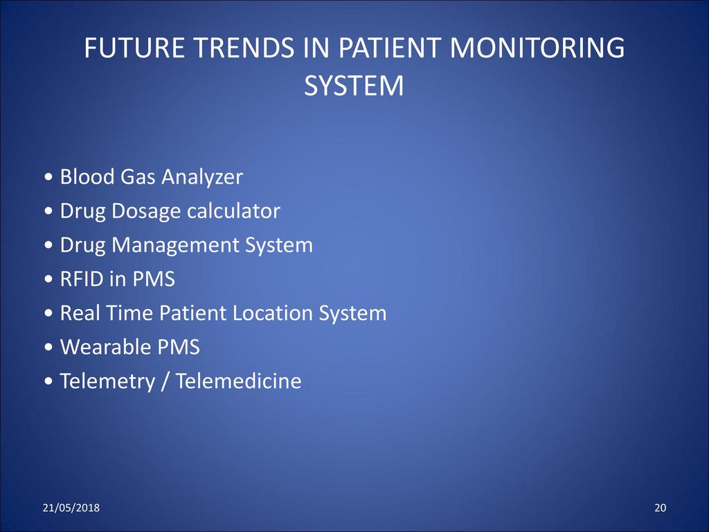 FUTURE TRENDS IN PATIENT MONITORING SYSTEM
