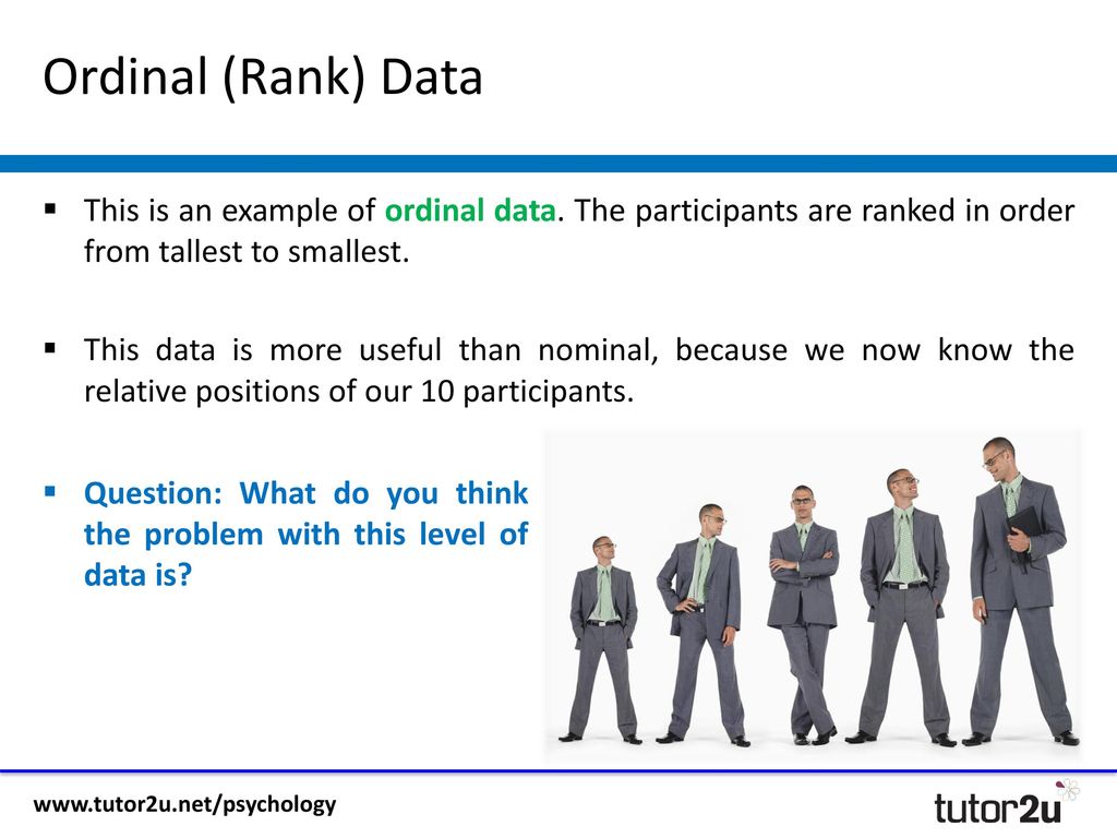 nominal ordinal interval ratio levels of measurement