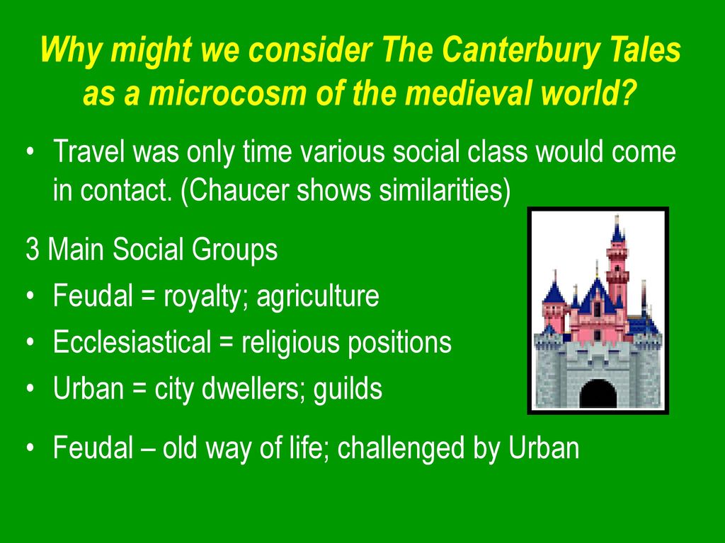 Canterbury Tales Social Classes Chart