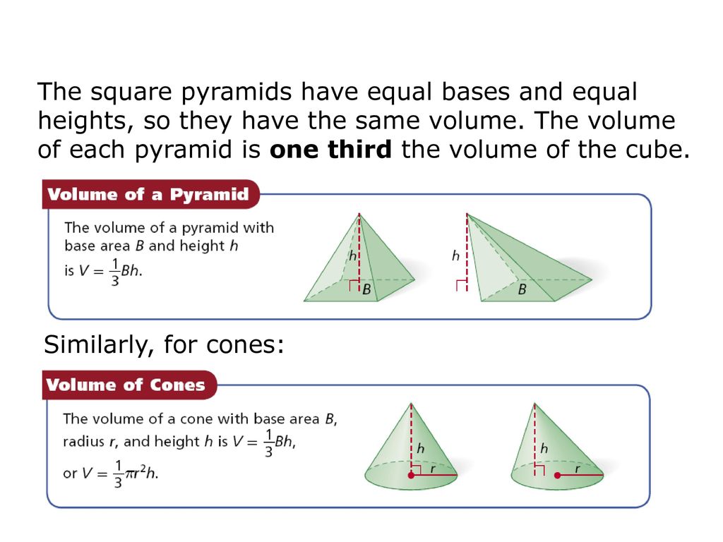 20.20 / 20.20: Volumes of Pyramids and Cones - ppt download Throughout Volume Of Pyramids Worksheet