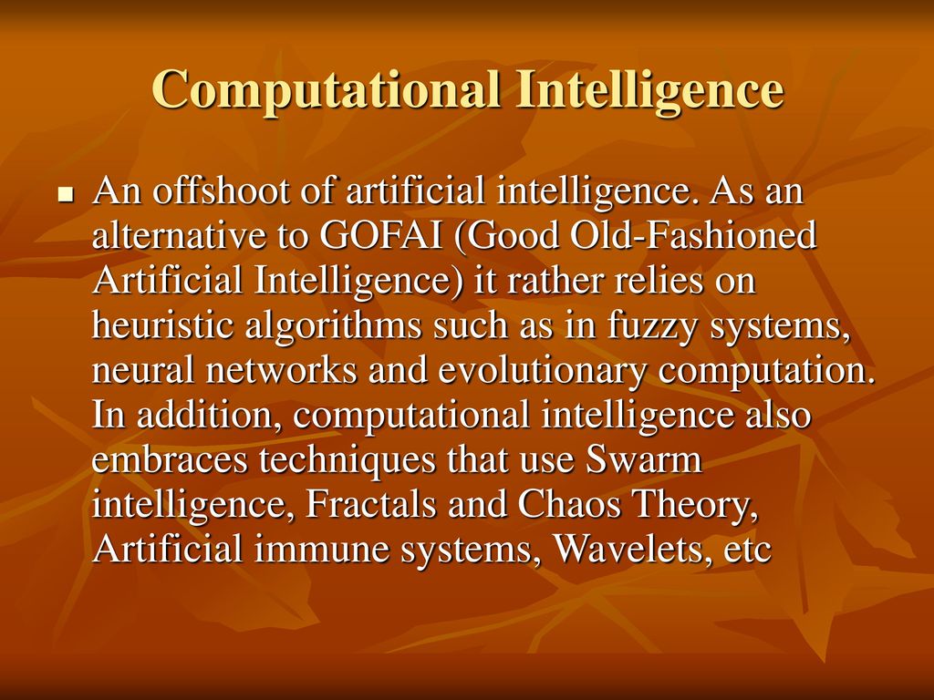 Computational Intelligence