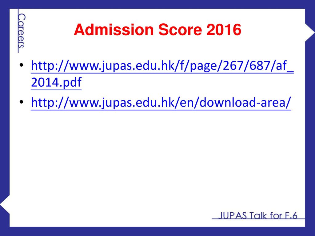 Admission Score