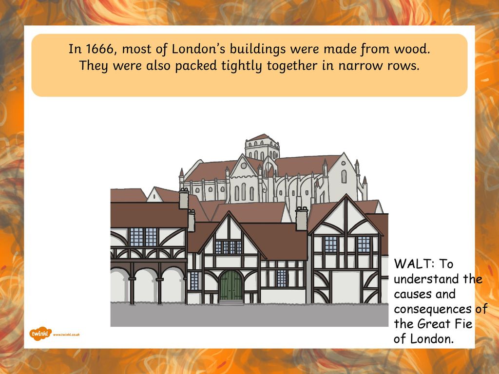 In 1666, most of London’s buildings were made from wood