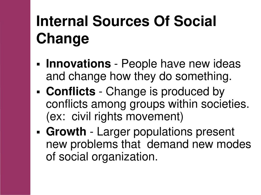 internal sources of social change