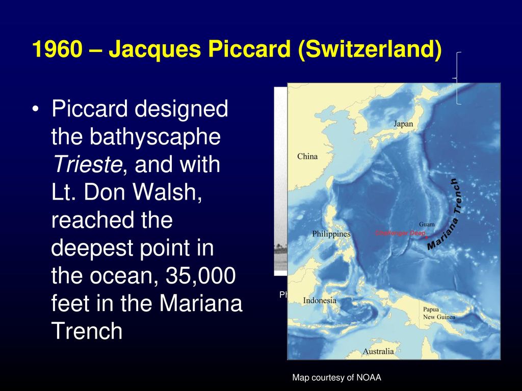 1960 – Jacques Piccard (Switzerland)